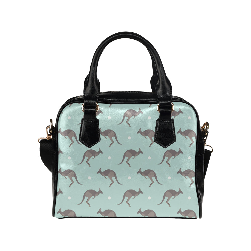Kangaroos Pattern Print Design 04 Shoulder Handbag