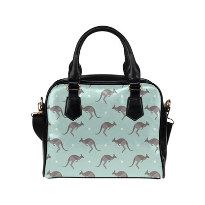 Kangaroos Pattern Print Design 04 Shoulder Handbag