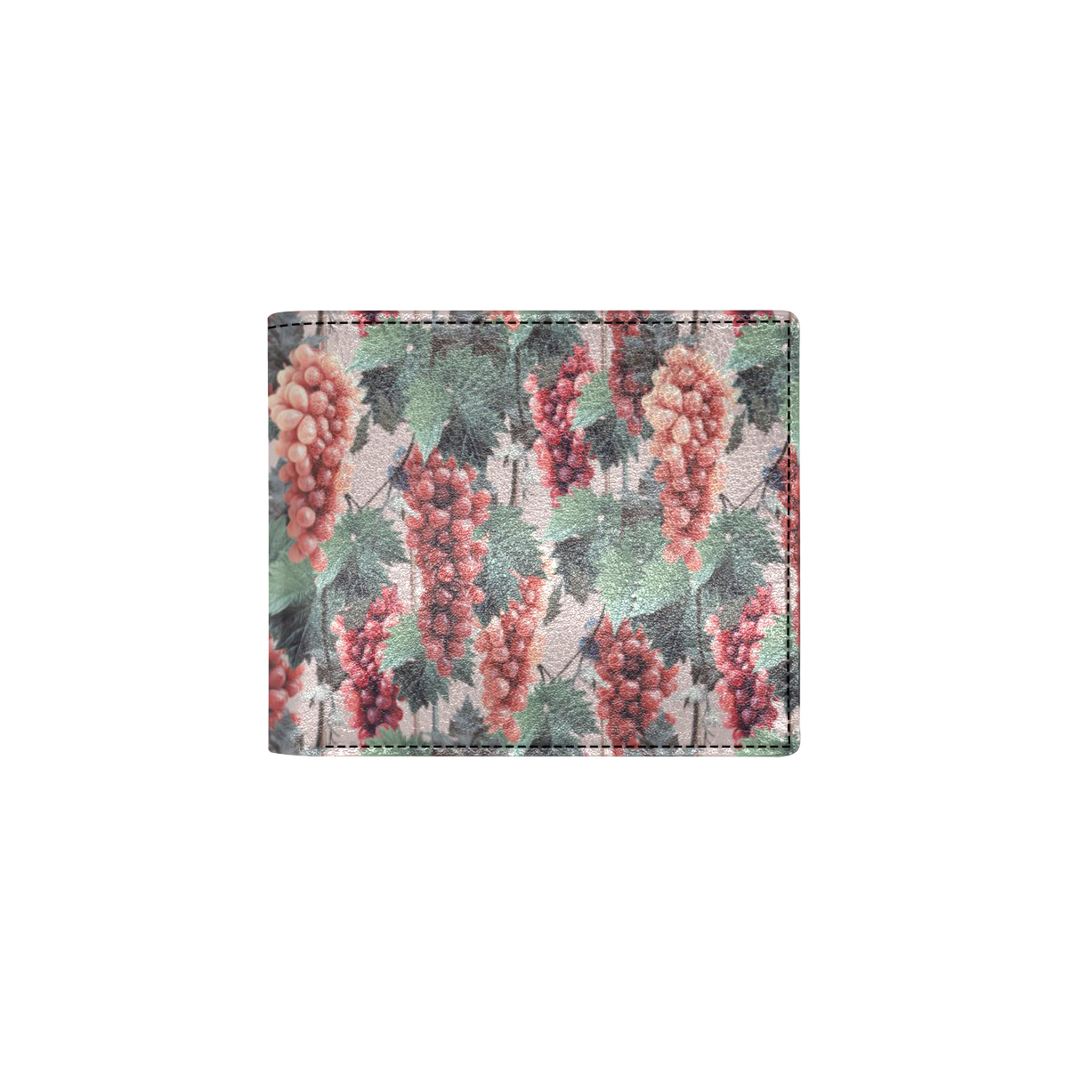 Grape Pattern Print Design GP01 Men's ID Card Wallet