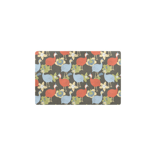 Guinea Fowl Pattern Print Design 02 Kitchen Mat