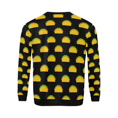 Taco Pattern Print Design TC06 Men Long Sleeve Sweatshirt