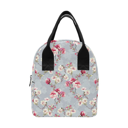 Summer Floral Pattern Print Design SF02 Insulated Lunch Bag