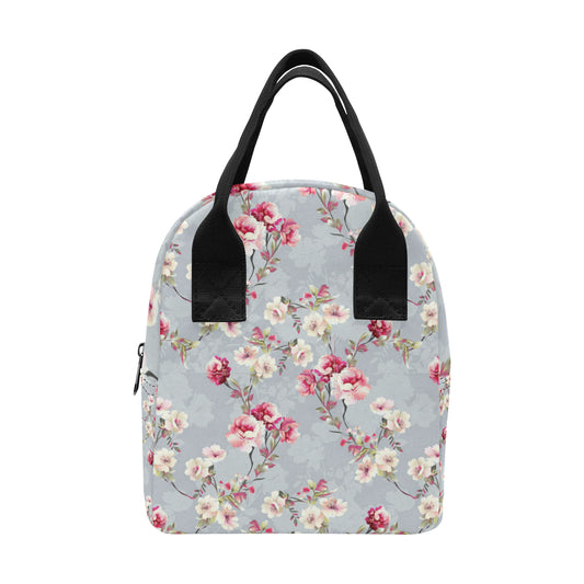 Summer Floral Pattern Print Design SF02 Insulated Lunch Bag