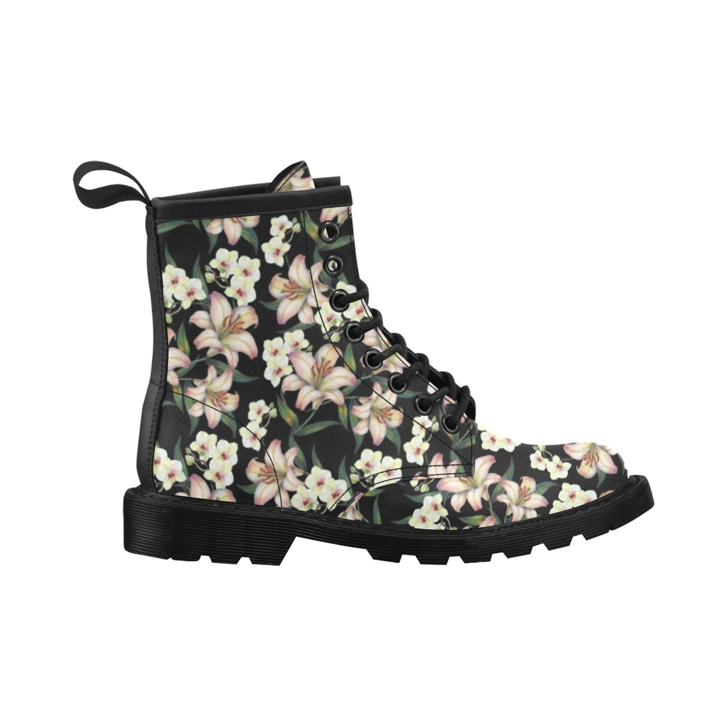 Lily Pattern Print Design LY03 Women's Boots