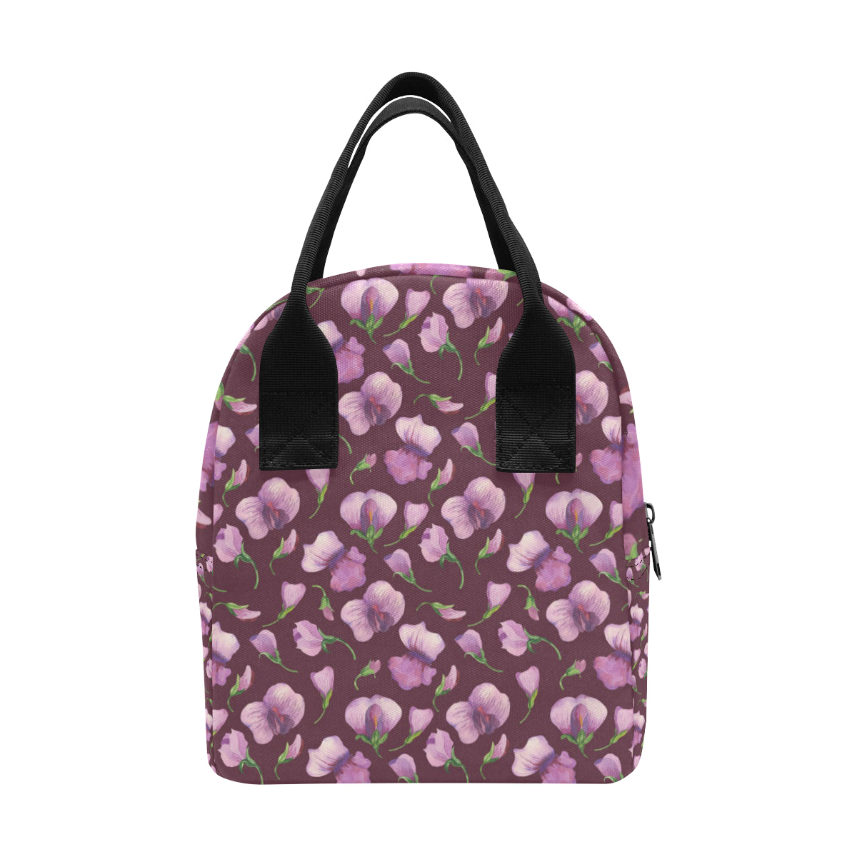 Peony Pattern Print Design PE010 Insulated Lunch Bag