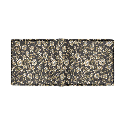 Brocade Pattern Print Design 03 Men's ID Card Wallet