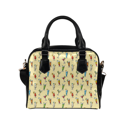 Cocktail Pattern Print Design 02 Shoulder Handbag