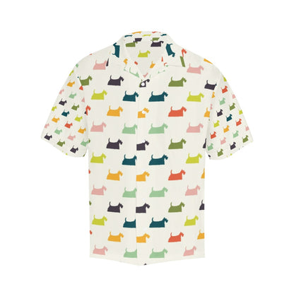 Scottish Terriers Print Design LKS305 Men's Hawaiian Shirt