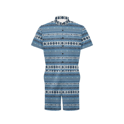 Sun Moon Pattern Print Design LKS306 Men's Romper