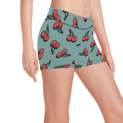 Cherry Pattern Print Design CH03 Yoga Shorts