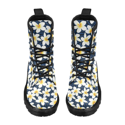 Plumeria Pattern Print Design PM026 Women's Boots
