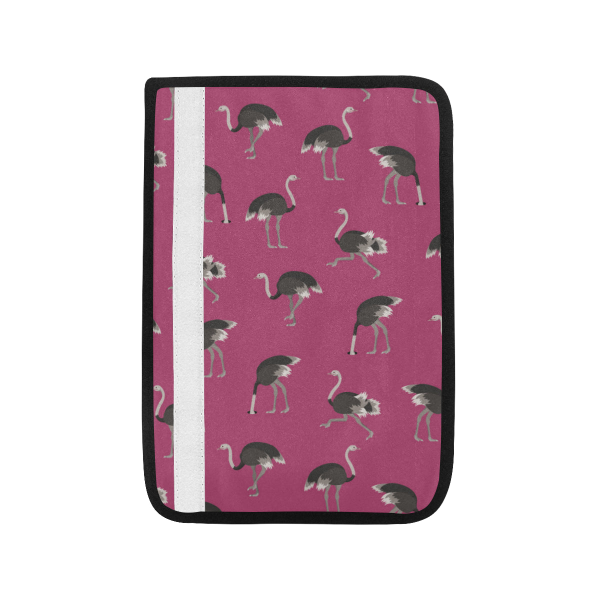 Emu Pattern Print Design 02 Car Seat Belt Cover