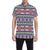 Aztec Pink Geometric Print Pattern Men's Short Sleeve Button Up Shirt