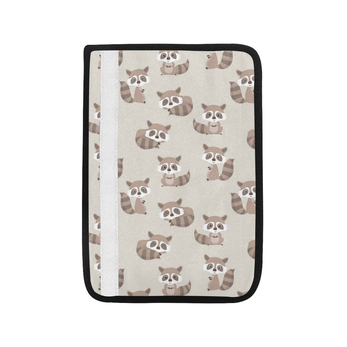 Raccoon Pattern Print Design A05 Car Seat Belt Cover