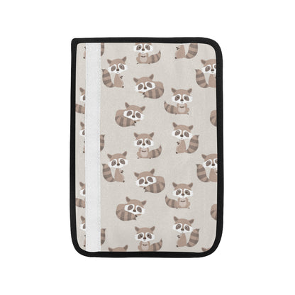 Raccoon Pattern Print Design A05 Car Seat Belt Cover