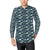 Shark Pattern Print Men's Long Sleeve Shirt