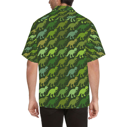 T Rex Pattern Print Design A03 Men's Hawaiian Shirt