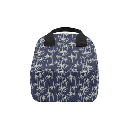 Palm Tree Pattern Print Design PT06 Insulated Lunch Bag