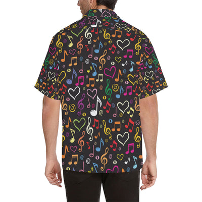 Music note Pattern Print Design A01 Men's Hawaiian Shirt