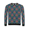 lotus Boho Pattern Print Design LO04 Men Long Sleeve Sweatshirt