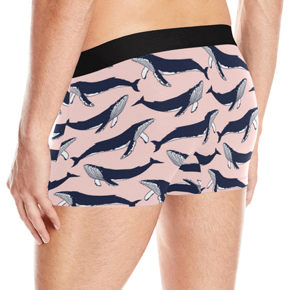 Humpback Whale Pattern Print Design 02 Men's Boxer Briefs