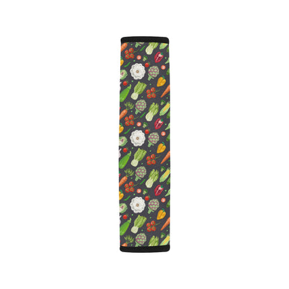 Vegan Pattern Themed Design Print Car Seat Belt Cover