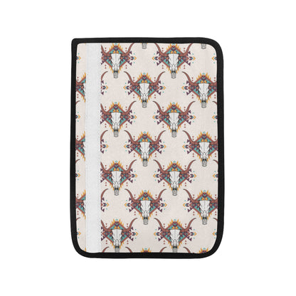 Buffalo Head Pattern Print Design 02 Car Seat Belt Cover