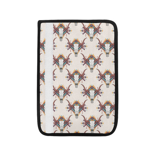 Buffalo Head Pattern Print Design 02 Car Seat Belt Cover