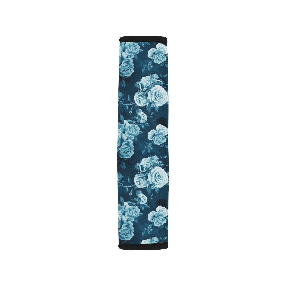 Rose Blue Pattern Print Design RO014 Car Seat Belt Cover