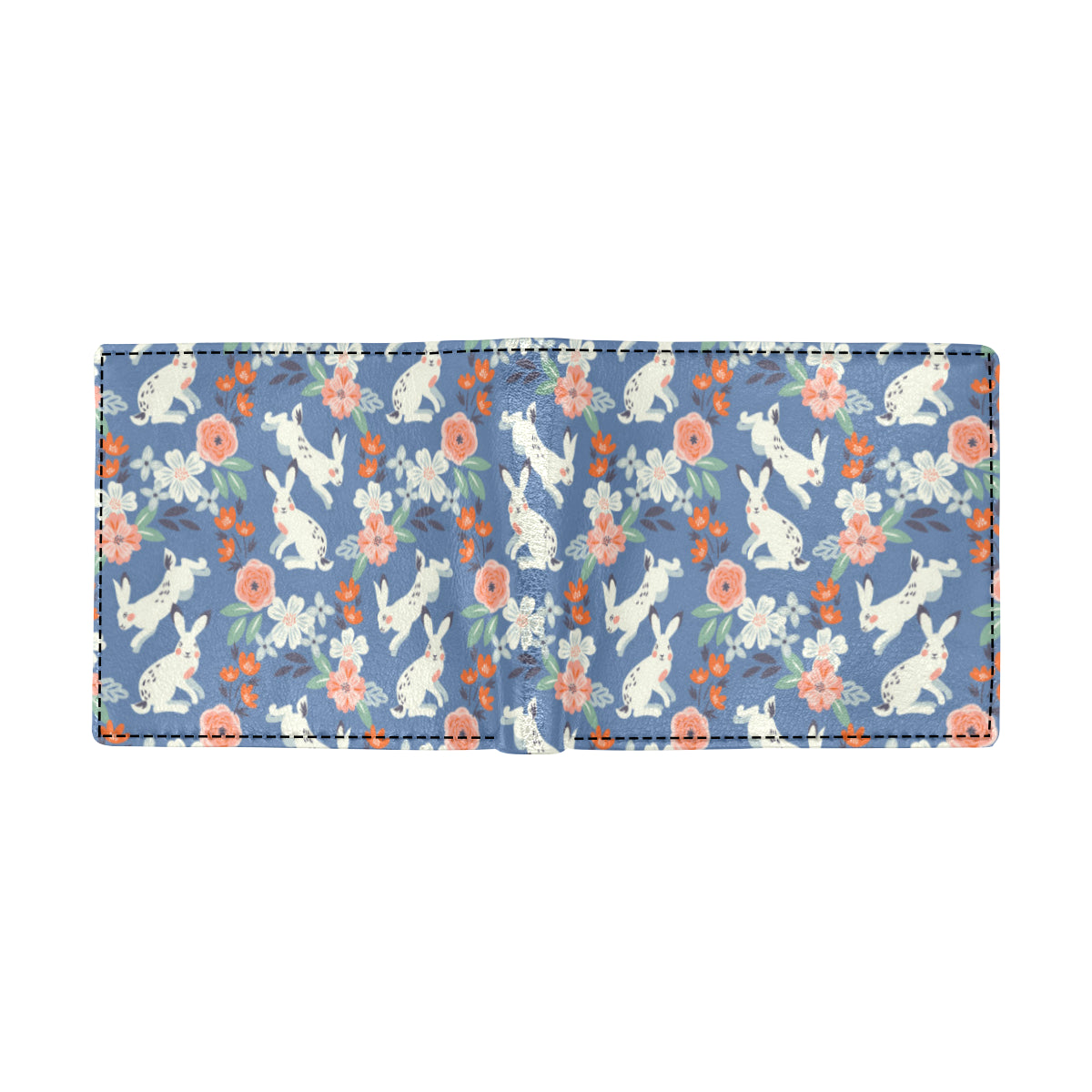 Bunny Pattern Print Design 07 Men's ID Card Wallet