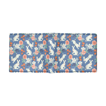 Bunny Pattern Print Design 07 Men's ID Card Wallet