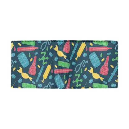 Phlebotomist Pattern Print Design A03 Men's ID Card Wallet