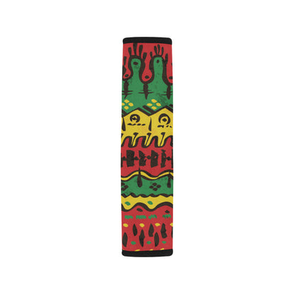 Rasta Pattern Print Design A01 Car Seat Belt Cover