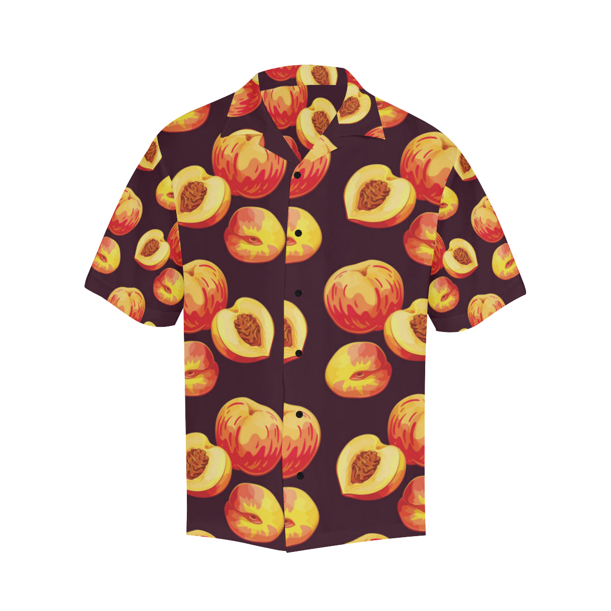 Peach Pattern Print Design A04 Men's Hawaiian Shirt