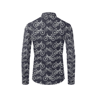 Mountain bike Pattern Print Design 02 Men's Long Sleeve Shirt