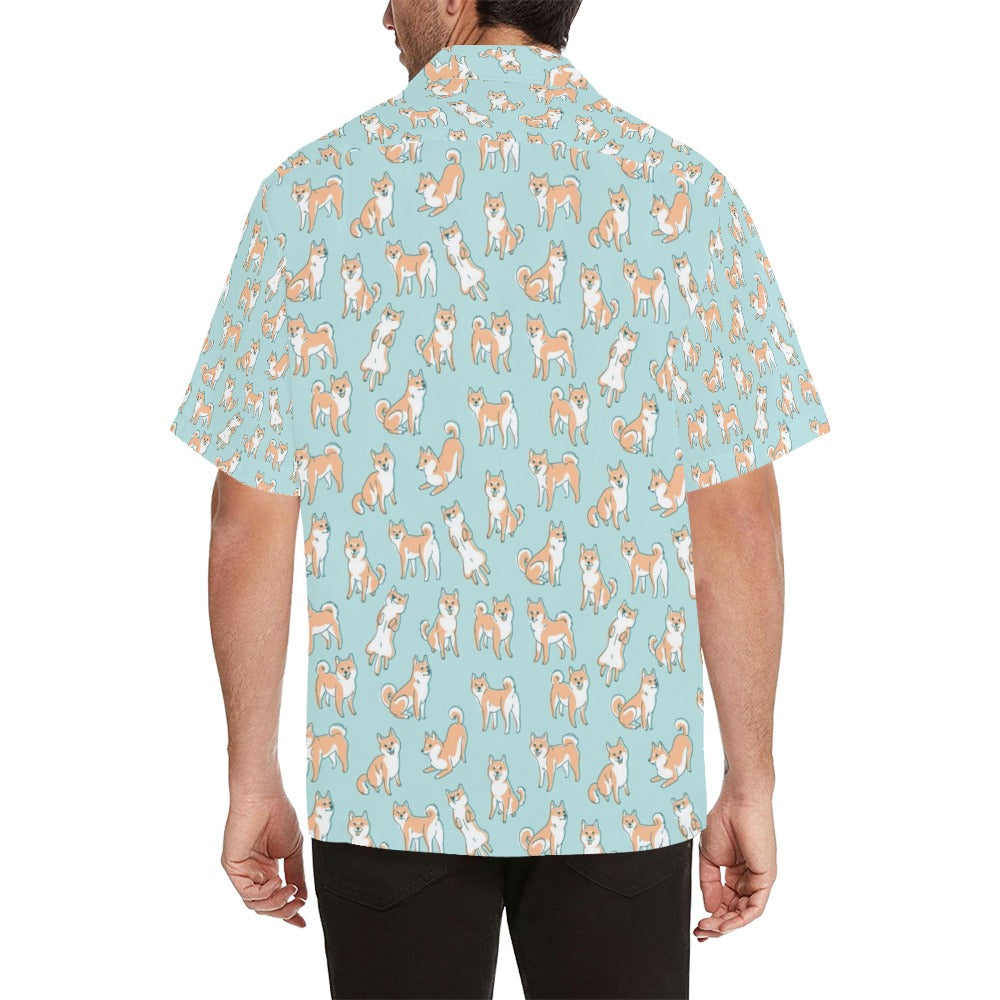 Shiba Inu Print Design LKS304 Men's Hawaiian Shirt