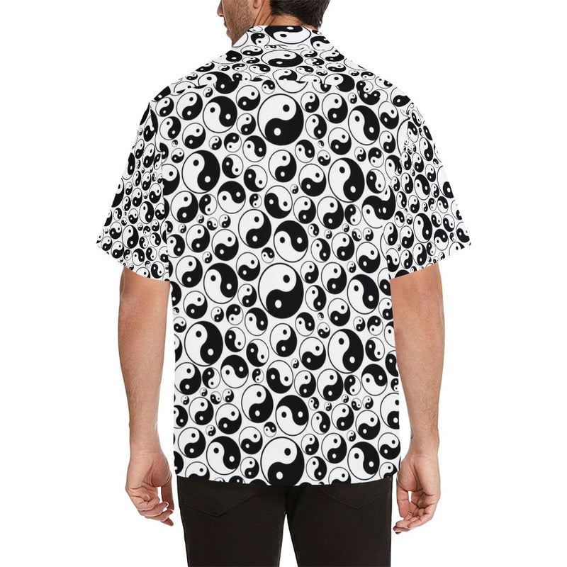 Yin Yang Print Design LKS302 Men's Hawaiian Shirt