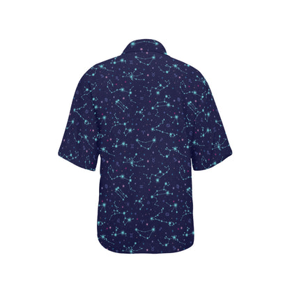 Constellation Pattern Print Design 01 Women's Hawaiian Shirt