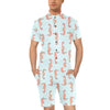 SeaHorse Pattern Print Design 01 Men's Romper