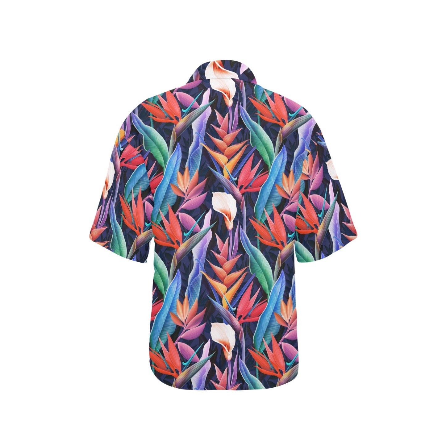 Tropical Flower Pattern Print Design TF023 Women's Hawaiian Shirt