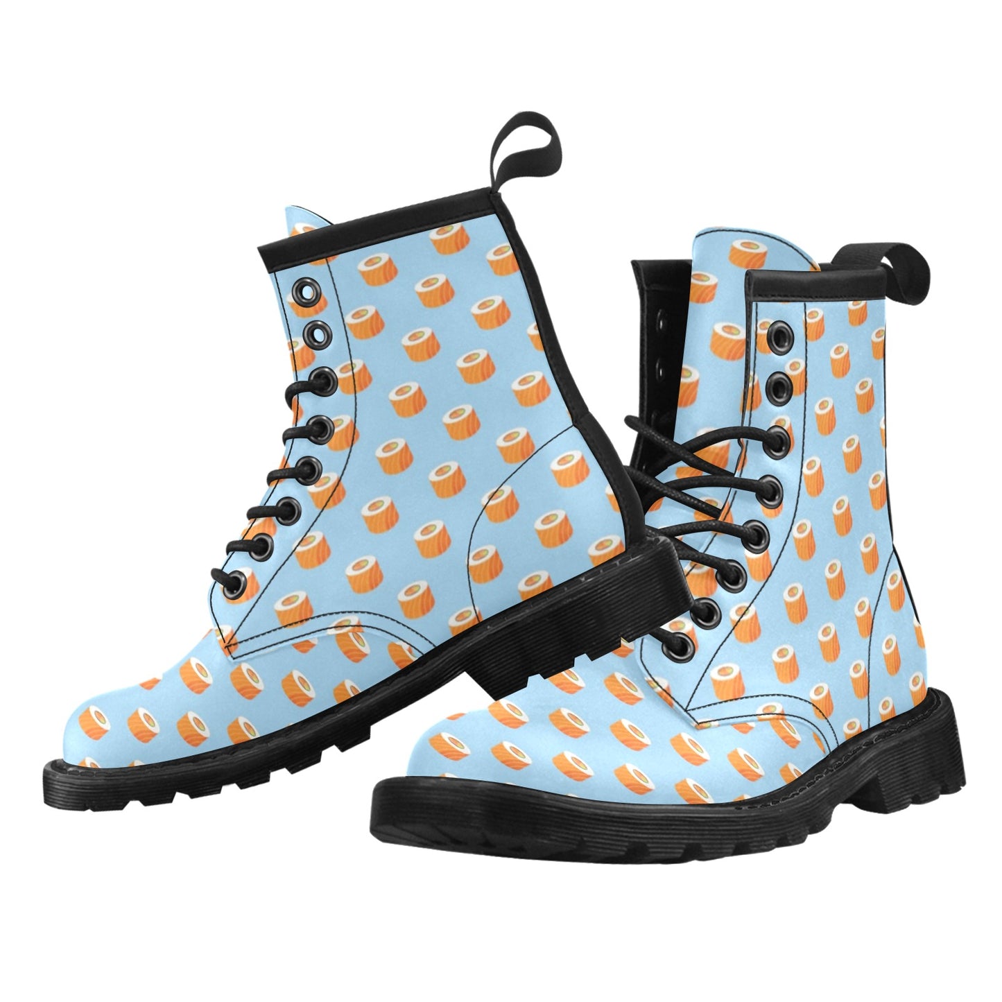 Salmon Sushi Print Design LKS307 Women's Boots
