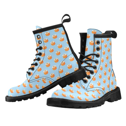 Salmon Sushi Print Design LKS307 Women's Boots