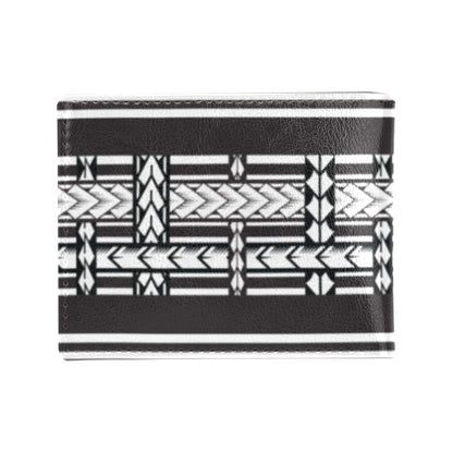Samoan Tattoo Print Design LKS304 Men's ID Card Wallet