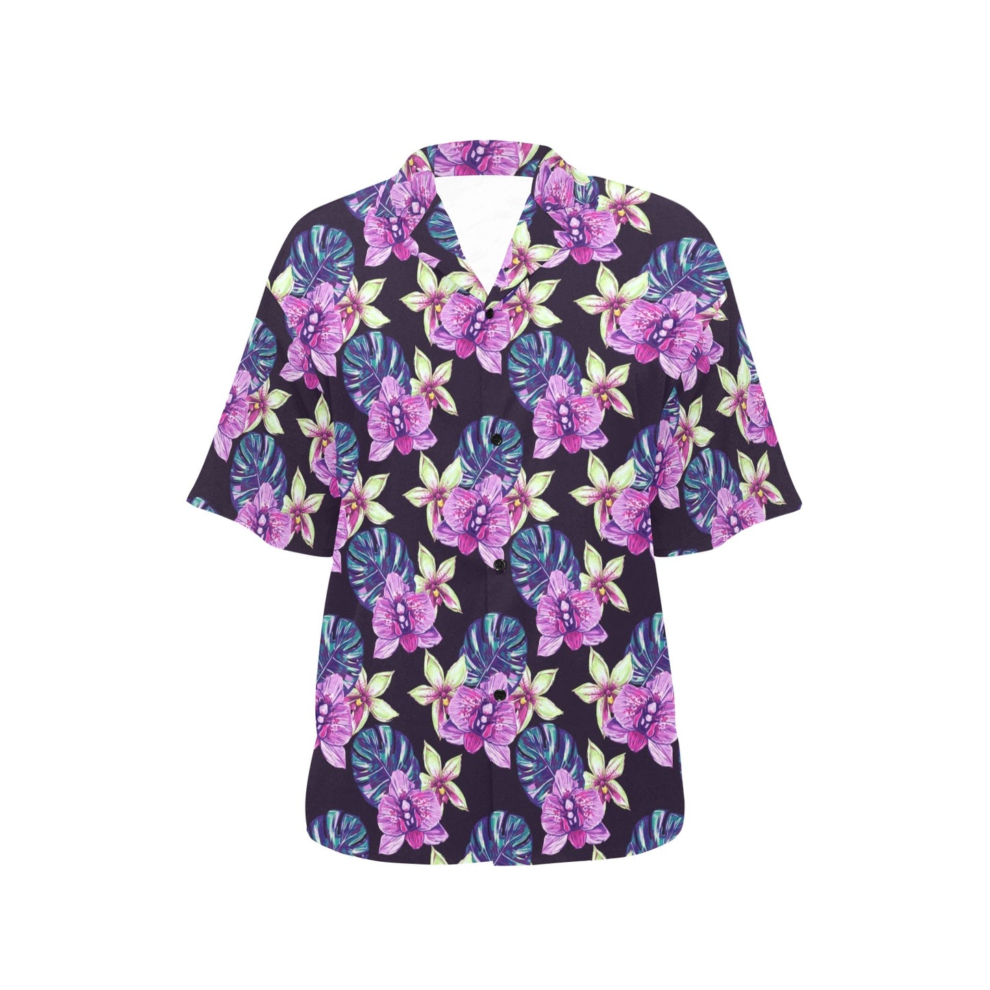 Orchid Pattern Print Design OR010 Women's Hawaiian Shirt