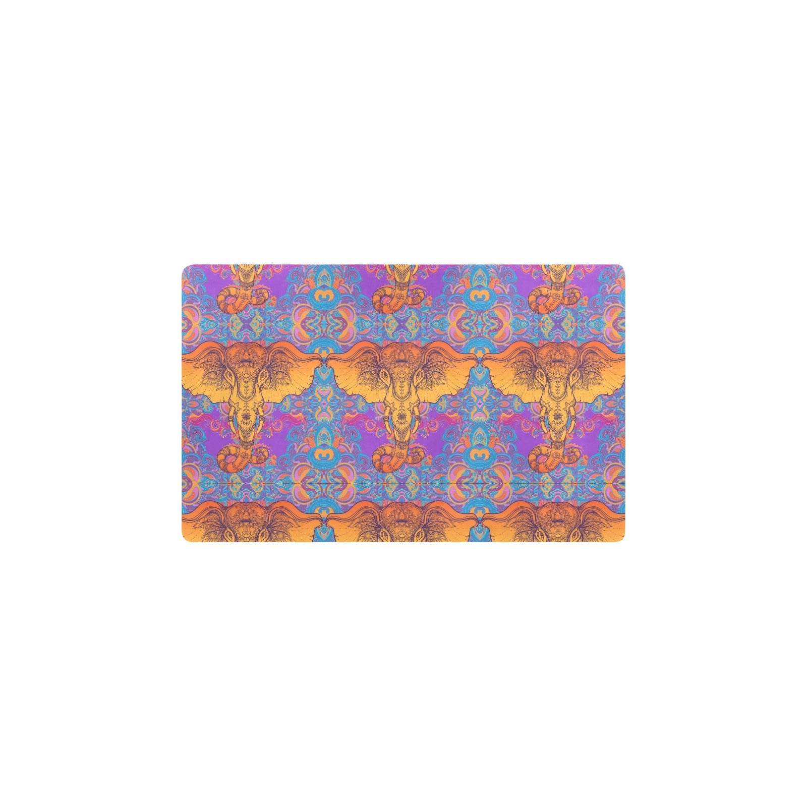 Gold Elephant Indian Kitchen Mat