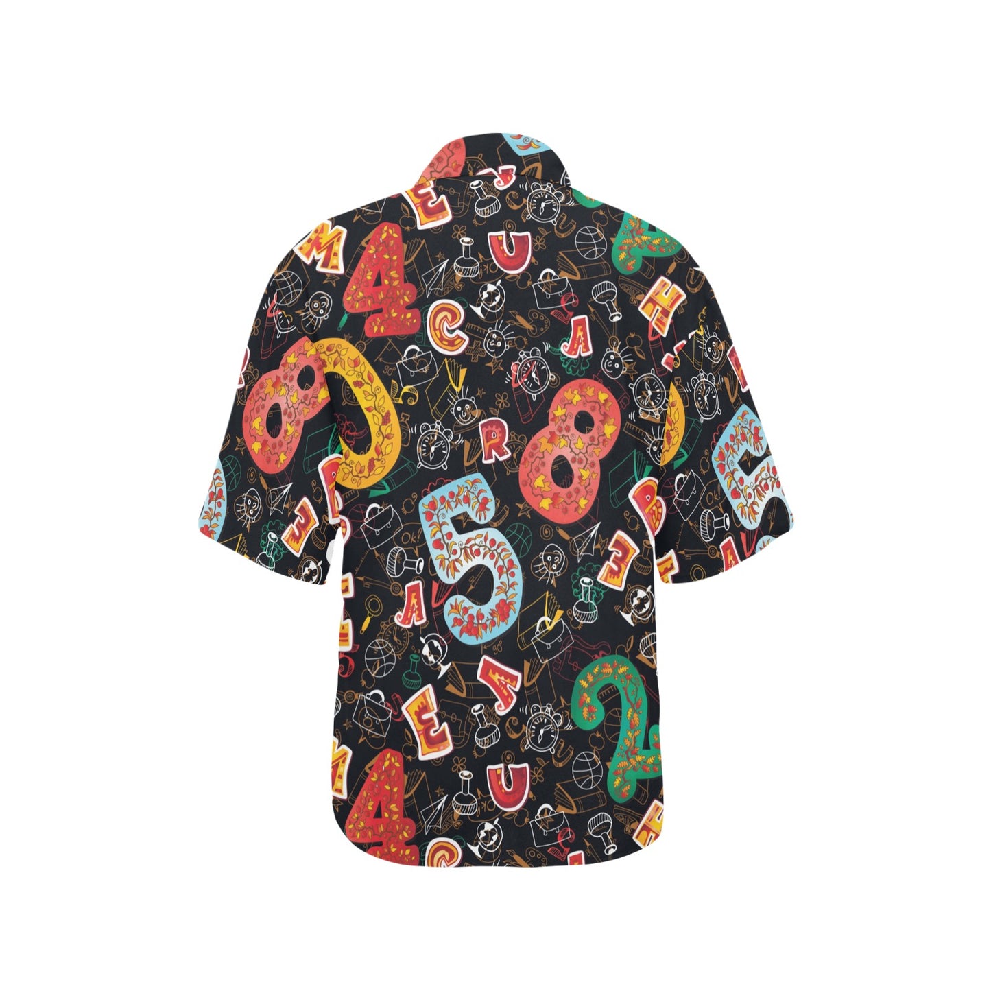Number Pattern Print Design A03 Women's Hawaiian Shirt