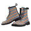 Mexican Blanket ZigZag Print Pattern Women's Boots