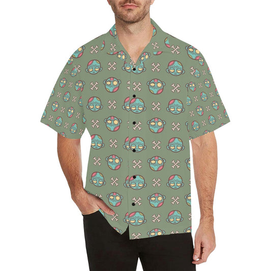 Zombie Print Design LKS301 Men's Hawaiian Shirt