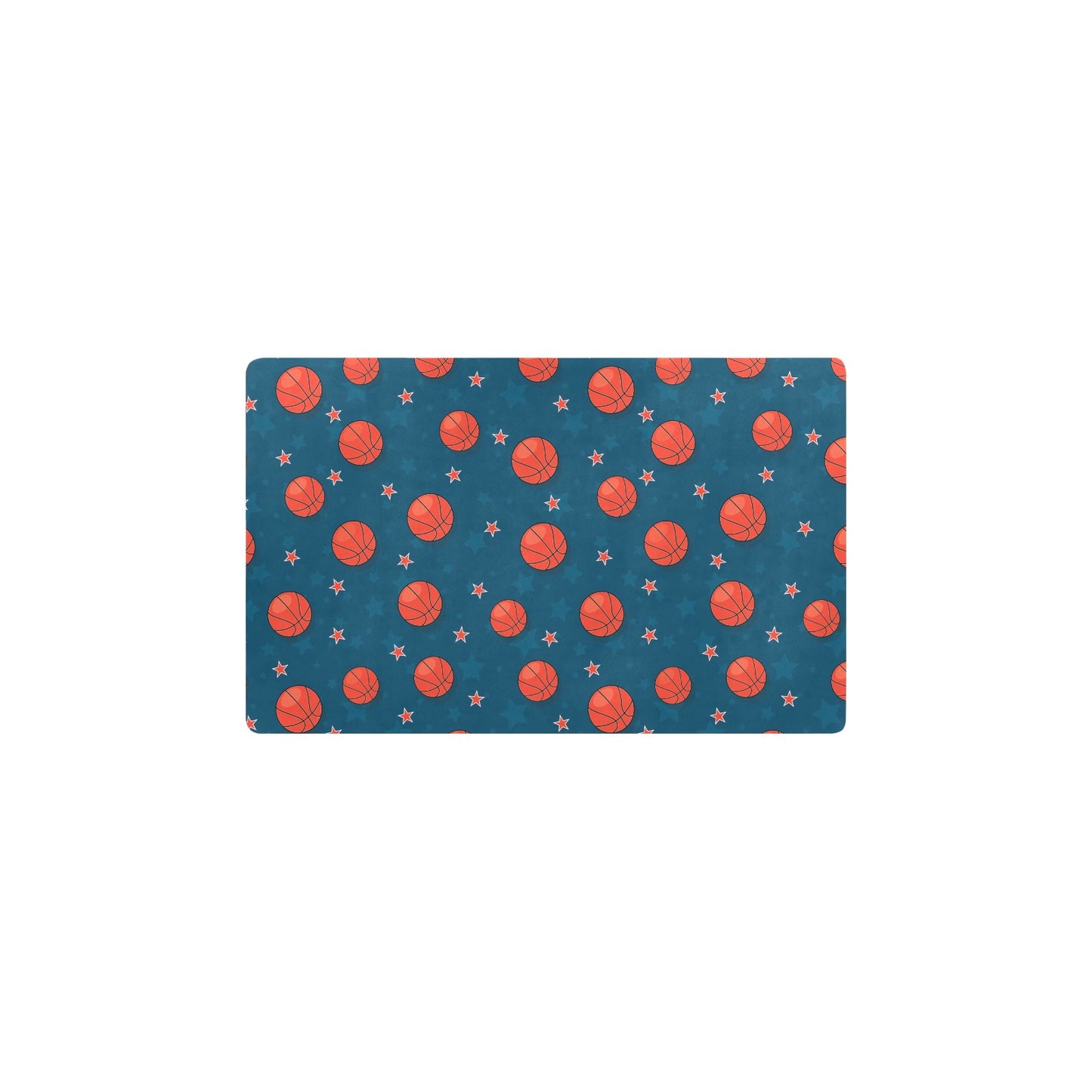 Basketball Pattern Print Design 02 Kitchen Mat