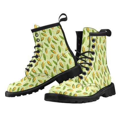 Agricultural Fresh Corn cob Print Pattern Women's Boots